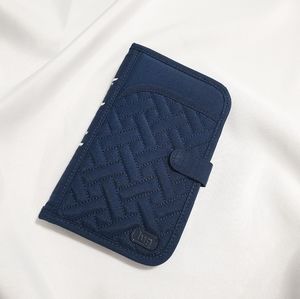 Lug Tandem Wallet in Brushed Navy EUC